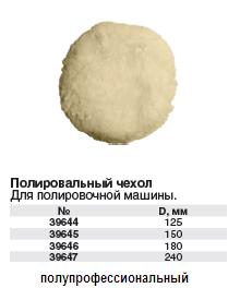 Чехол шерстяной для полировальных машин 125 мм FIT