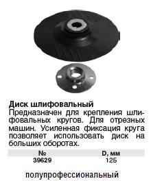 Диск шлифовальный для отрезных машин FIT