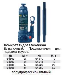 Домкрат гидравлический бутылочный 10 т FIT