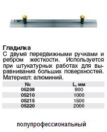 Гладилка алюминиевая с 2 ручками для больших поверхностей 1 м FIT