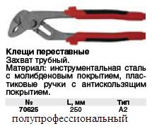 Клещи переставные "Стандарт" тип А2 250 мм FIT