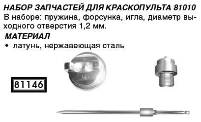 Набор запчастей к краскопульту 81010 FIT