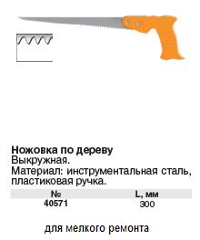 Ножовка выкружная 300 мм