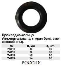 Прокладка-кольцо д. 6 мм (50 шт.) FIT ― Централизованная система электронной  торговли ООО «ЛионСтрой»
