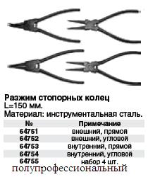 Разжим для стопорных колец 150 мм, внешний прямой FIT