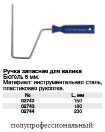 Ручка запасная для валика, бюгель 6 мм, 150 мм FIT