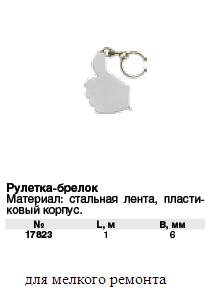 Рулетка-брелок 1 м (6 мм) FIT