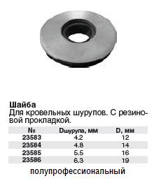 Шайбы для кровельных шурупов прорезиненные 19 мм (6.3 мм) FIT