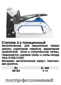 Степлер металлический 4-14 мм (2 в 1)(для широких скоб и гвоздей) FIT