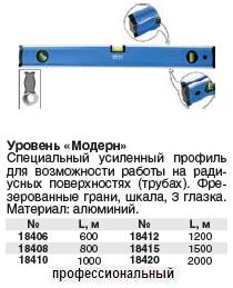 Уровень "Модерн" серия 99Т, фигурный профиль, фрезер.грани, 3 глазка, глазок с увелич.действием, синий, шкала, Профи 600 мм FIT ― Централизованная система электронной  торговли ООО «ЛионСтрой»