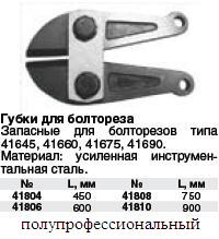 Губки к болторезам 450 мм