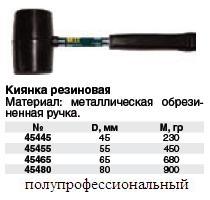 Киянка резиновая, металлическая ручка Профи 65 мм ― Централизованная система электронной  торговли ООО «ЛионСтрой»