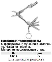 Пассатижи-трансформеры мини, нерж.сталь,70 мм (7 функц.,с фонариком)