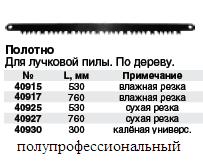 Полотно для лучковой пилы Профи, влажная 533 мм