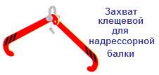 Захват клещевой для надрессорной балки, г/п 2 тонны