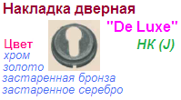 Накладка дверная "Нора-М" под цилиндр НК(J)-07526 (хром) DE LUXE ― Централизованная система электронной  торговли ООО «ЛионСтрой»