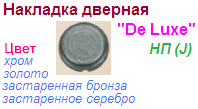 Накладка дверная пустышка "Нора-М" НП(J)-07533 (золото) DE LUXE ― Централизованная система электронной  торговли ООО «ЛионСтрой»