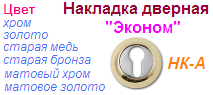 Накладка дверная "Нора-М" под цилиндр НК-А-07968 (старая бронза) ЭКОНОМ