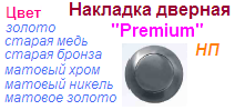 Накладка дверная пустышка "Нора-М" НП-07933 (матовый никель) PREMIUM