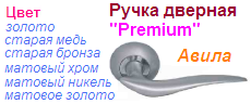 Ручка дверная раздельная "Нора-М" Авила-08120 (старая медь) PREMIUM