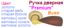 Ручка дверная раздельная "Нора-М" Виго-06825 (дерево-бук) PREMIUM