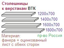 Столешница-12, (38х1200х700) для верстака ВТК-112, рабочего стола