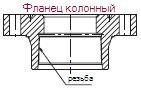 Фланец колонный 406Б-03 с крепежом, климат холодный