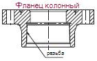 Фланец колонный 548-03 с крепежом, климат холодный